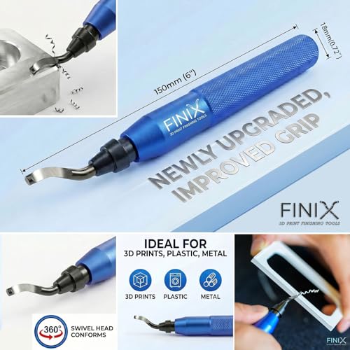 Deburring Tool 3D Printing Kit 19-Pcs for Resin, Metal with Improved