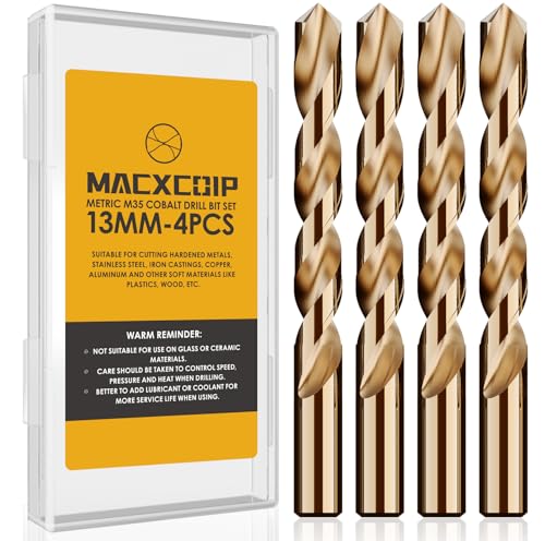 Metric 4Pcs 13mm M35 Cobalt Drill Bit Set - size: 13mm（4pcs）