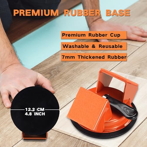 REXBETI Floor Gap Fixer Tool, Plank Gap Repair Kit, Heavy Duty Suction Cup - size: 2