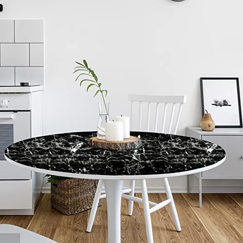 Arthome Black Marble Contact Paper, Peel and Stick Black Silver Paper, Self Adhesive Wallpaper (Black Sliver, 23.6"x200") - color: Silver Blk, size: 23.6" x 200"