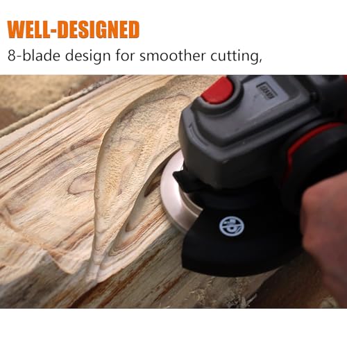 Tungsten Carbide Shaping Disc 8 Blades with Replaceable Cutters Carving Abrasive Disc Woodworking Tool 4-Inch (101mm) Dia 7/8" (22.3mm) Bore - style: 4-Inch