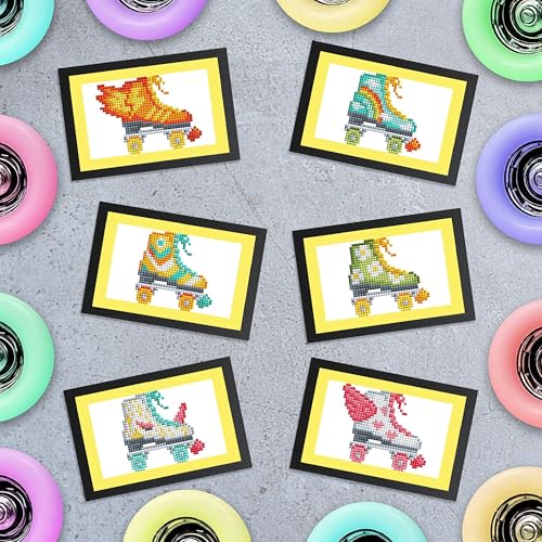 DIAMOND ART CLUB Mini Dazzles - Roller Skates Diamond Art Kits for Adults - color: Roller Skates