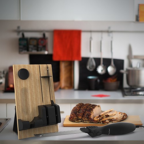 Classic Cuisine Electric Carving Knife Set, Black