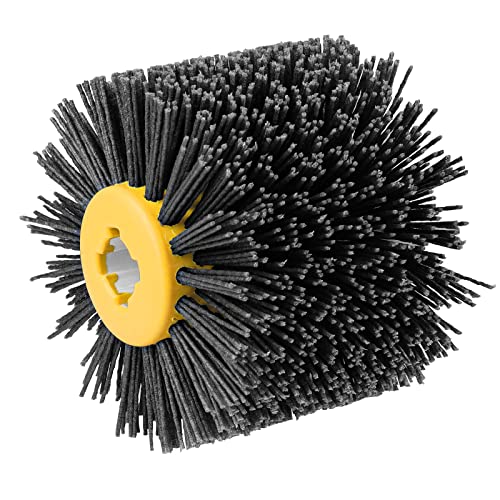 Shinboc 4.7x4 Inch Surface Conditioning Tool, 120 Grit Nylon Drawing Wheel - style: 120 Grit