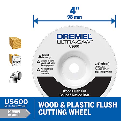 Dremel US40-04 Ultra-Saw Corded Compact Saw Tool Kit with 3 Cutting Wheels