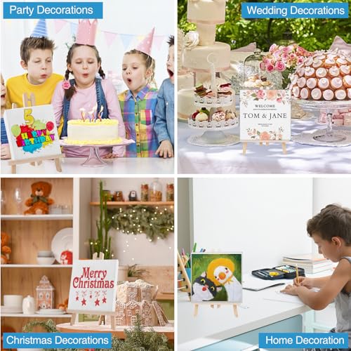 ESRICH Mini Canvases for Painting, 4x4In Canvas in Bulk 100 Pack, 2/5In Profile Small Square Canvas, Blank Canvases are Great for School Projects and Kids Birthday Parties, Home Decor Project. - size: 4x4in-100 Packs