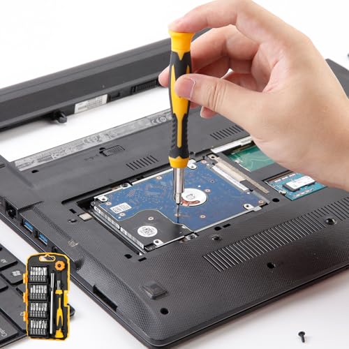 KREBS 51-in-1 Precision Screwdriver Set with Bits Magnetic Rod Driver Kit - size: 51 in 1