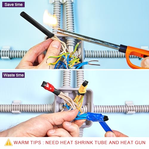 Tatuo 65.6 ft Braided Cable Sleeve Expandable Wire Sheathing (Purple) - color: Purple, size: 65.6 ft