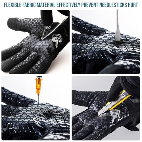 TAILI Level 3 Needle, Level 5 Puncture and A7 Cut Resistant Work Gloves, S