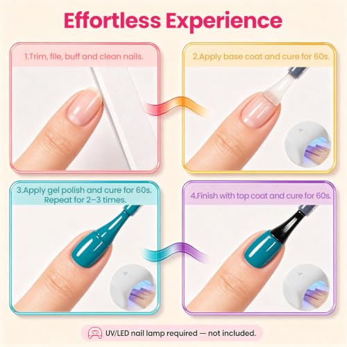 Beetles Fall Gel Polish Kit, Chic Outfits Collection, 25 Colors - color: 0-0 Chic Outfits