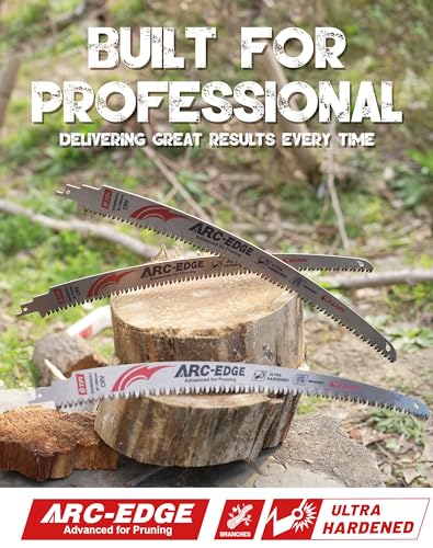 EZARC Arc Edge Reciprocating Saw Blades, 15-Inch 6TPI for Pruning, 3-Pack - size: 15 Inch