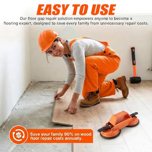 Floor Gap Fixer Tool, Heavy Duty Suction Cup Laminate Repair Kit.