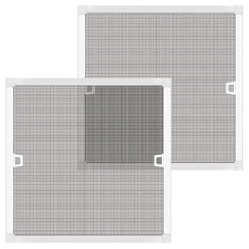 Toocust Window Screens Frame Kit 24 Square, Heavy-Duty Aluminum Window Screen, High-Visibility Durable Mesh, Easy Repair/Reinstall for Windows & Patio Doors, Multi-Size Options-2 Pack - size: 24*24 2pack