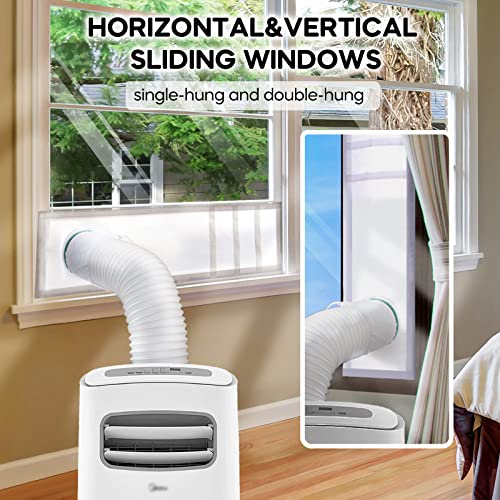 LOVIGA Portable AC Window Vent Kit, 100% Sealing Window Seal Kit - color: Sliding/Hung Window-10"x36" (25x92cm)
