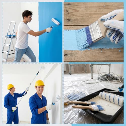 18 PCS Paint Roller Kit with Extension Pole