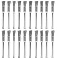 20 pcs Steel Cleaning End Brushes Pen 1/5″(5mm) x 1/8″(3mm) Wire Brush Rust Paint Removal Bits Polishing Rotary Tools - style: Wire Brush 3*5mm 20PCS