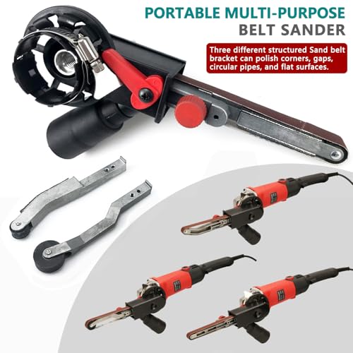 Belt Sander - 1080W 6-Speed Variable Speed Detail Band File Belt Sander,1/2 x 18" Finger Belt Sander for Grinding and Polishing Wood, Paint, Metal Rust Move,welding Spot and DIY. - size: 1/2x18″