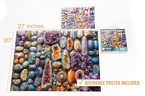 Adult Jigsaw Puzzle 1000 Piece Healing Stones - color: Chakra Rockin