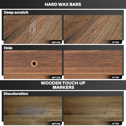 Vinyl Floor Repair Kit with Heat Pen - 11 Colors Laminate Wood Floor Repair Kit Touch Up Marker Hard Wax Linoleum Repair Kit Restore Any Scratches, Stains, Cracks, Hole for Floor, Door, Cabinet - color: 11 Colors