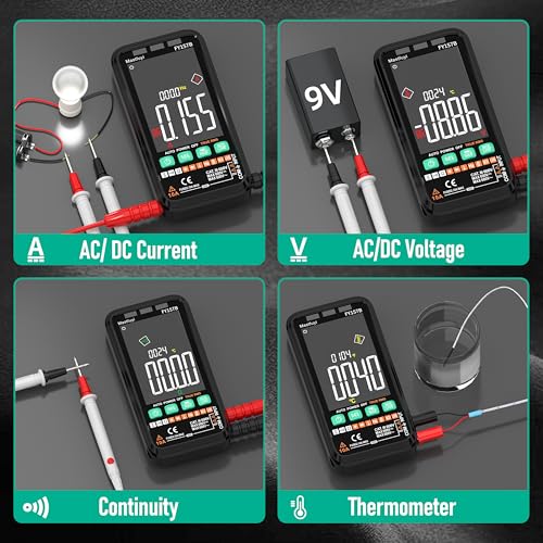 6000 Counts TRMS Digital Multimeter,Rechargeable Electrical Tester