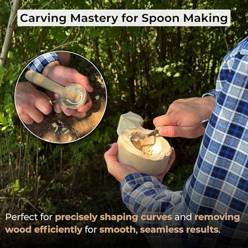 Sharky Spoon Carving Hook Knife 1.2 In (3 cm) Blade