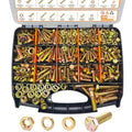 1004PCS Grade 8 Assorted Nuts and Bolts Kit, SAE Size 1/4-20, 5/16-18, 3/8-16, 1/2-13 Bolt Assortment - size: 1004pcs 1/4-20 5/16-18 3/8-16 1/2-13