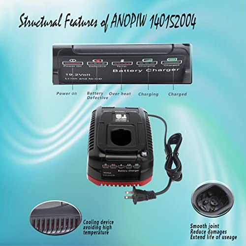 140152004 Compatible with Craftsman 19.2V C3 Charger for DieHard XCP Li-ion Ni-CD Battery 1425301 1323903 130279005 11375 11376 315.PP2011 ...