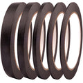 5 Rolls Pinstripe Tape - Masking Tape 1/16", 1/8", 1/4", 1/2", 3/4" - Thin Painters Masking Automotive Tape for DIY, Car, Auto, Paint, Art, Tumblers (Black) - color: Black