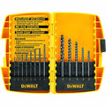 DEWALT Black Oxide Drill Bit Set with Pilot Point, 13-Piece (DW1163) - size: 13 Pieces, style: Single Unit