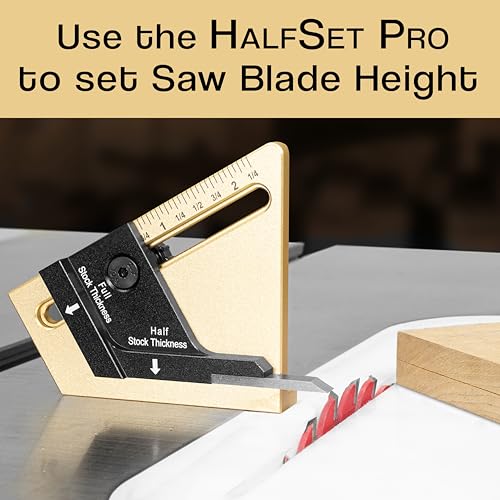 HALFSET PRO Precision Center Gauge Find Exact Half Thickness