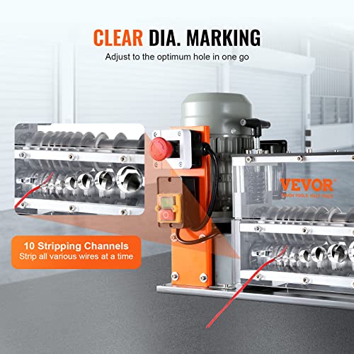 VEVOR Automatic Wire Stripping Machine 0.06-1.57 in Electric Cable Stripper - style: Electric 750W