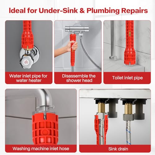 Sink Faucet Pipe Installer Wrench, Plumbing Tool Bathroom Kitchen Toilet