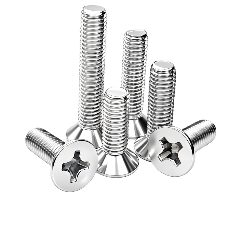 25Pcs M4-0.7x40mm Flat Head Phillips Machine Screw - size: M4-0.7x40mm(25Pcs)