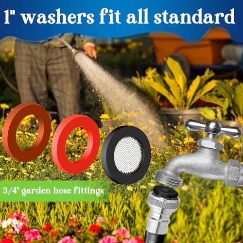 ZDBB 1075 Pcs 3-in-1 Spigot Repair Washers & Hose Gasket & Faucet O-Rings Kit 37 Size Plumbing Rubber Washers Assortment Set for Kitchen Faucet Outdoor Hose Bib Water Spigot Seal Repair - size: 1075 PCS