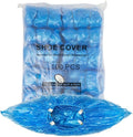100 Pack Disposable Indoor Shoe Covers with T-Buckle Non-Slip Booties-