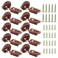 10 Sets Round Drawer Track Guide & Glides, Without Sleeves