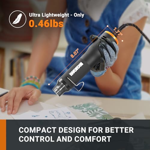 Crafting Tool Combo Kit - Portable Rotary Tool, Heat Gun for Sanding, Carving, Drilling, Engraving, 20V Power Share Battery and 42-Piece Accessories Included - size: 2 PCS Heat Gun Combo