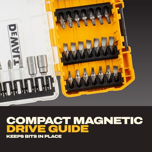 DEWALT Screwdriver Bit Set, 100 Pc Impact Driver Bit Set with Drill Bits, Magnetic Holder and Nut Drivers, FlexTorq Impact Ready, ToughCase Included (DWA2FTS100) - size: One Size