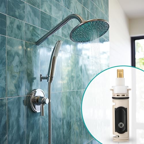 Enhon 2 Pack 1222 Replacement Cartridge Compatible with Moen with Puller, Tub Shower Cartridge Replacement Kit Compatible with Posi temp Faucet, Shower Repair Tool
