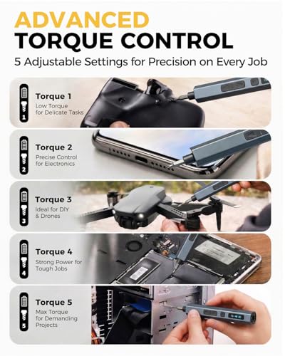 160 in 1 Mini Electric Screwdriver Set: Cordless Precision Power Tool Kit - color: Gray-160in1