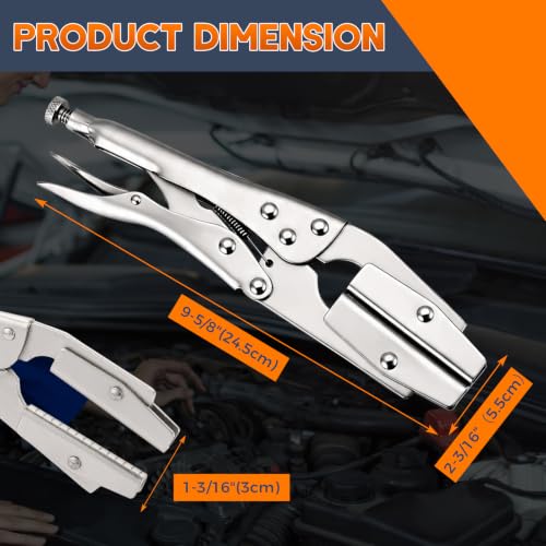 10" Self-Locking Hose Pinch Off Pliers 4 Pack, Radiator Line Clamp