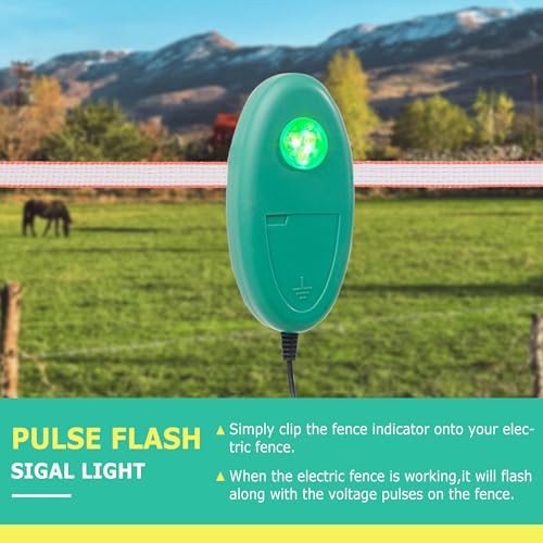 Electric Fence Tester with LED Indicator Lights for pulsed energizers, 1PC - style: 1 Pack