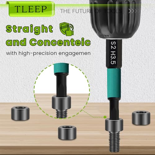 Impact Drill Allen Key Set 50mm+90mm+150mm Long, Allen Wrench Drill Bit Set H2-H8 Metric Hex Key Screwdriver Driver Bits, 1/4" Hex-Shank S2 Steel, 3 Lengths Meet Various Needs for Ikea Furniture - size: D.2mm to 8mm