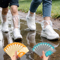 Individually Packaged Rain Shoe Covers for Adults, 40 Pcs Clear Disposable Plastic Shoe Ponchos, Wear-resistant & Portable，Perfect for Use in Rain, Snow and Disney (Kids + Adults, M 40Pcs) - size: Kids + Adults M 40Pcs