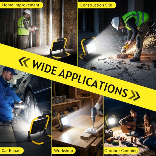 10000LM Portable LED Work Light, IP66 Waterproof for Garage