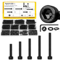 649PCS M3 Hex Socket Head Screws Assortment Kit, M3x30/35/40/45/50 mm - size: M3 649pcs