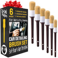 Car Detailing Brush Set 6-pc, Car Detailing Kit Interior by Detail Dudes - size: 6 Pack(Advanced)
