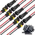 14 AWG 2 Wire Connector 2 Pin Waterproof Automotive Electrical Connectors - size: 2pin/5set