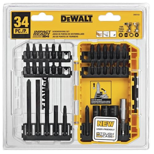 DEWALT Impact Driver, Screwdriver Bit Set, 34-Piece (DW2153)