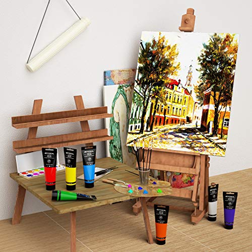 GOTIDEAL Craft Acrylic Paint Set,8 Primary Colors（(120ml,4 oz) Washable - color: 8 Colors, style: Regular